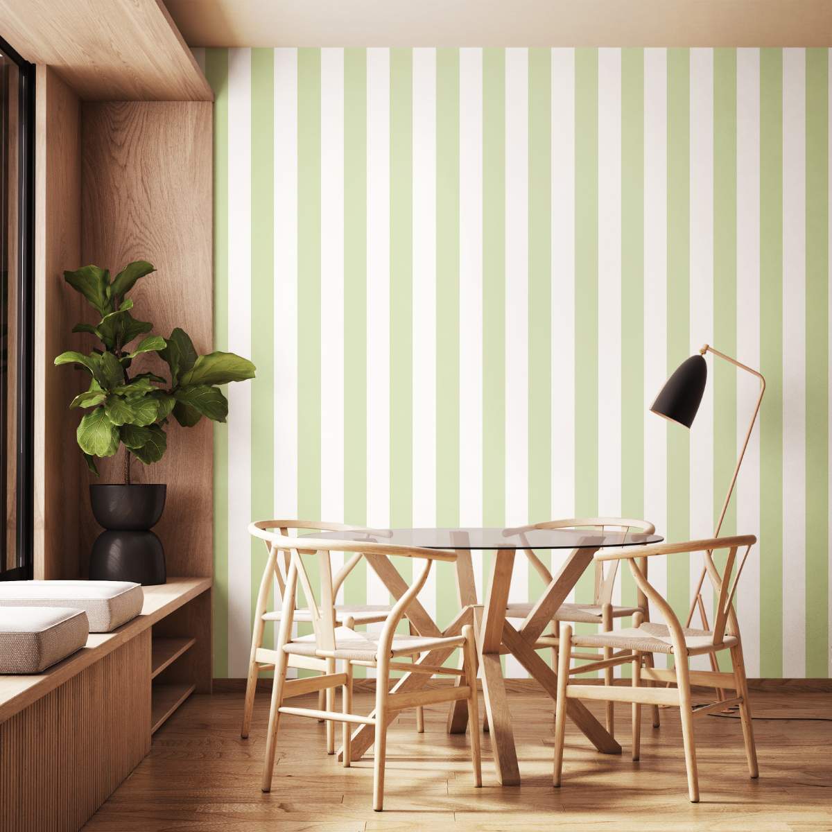 Ohpopsi Simply Stripes Bloc Stripe - Fennel