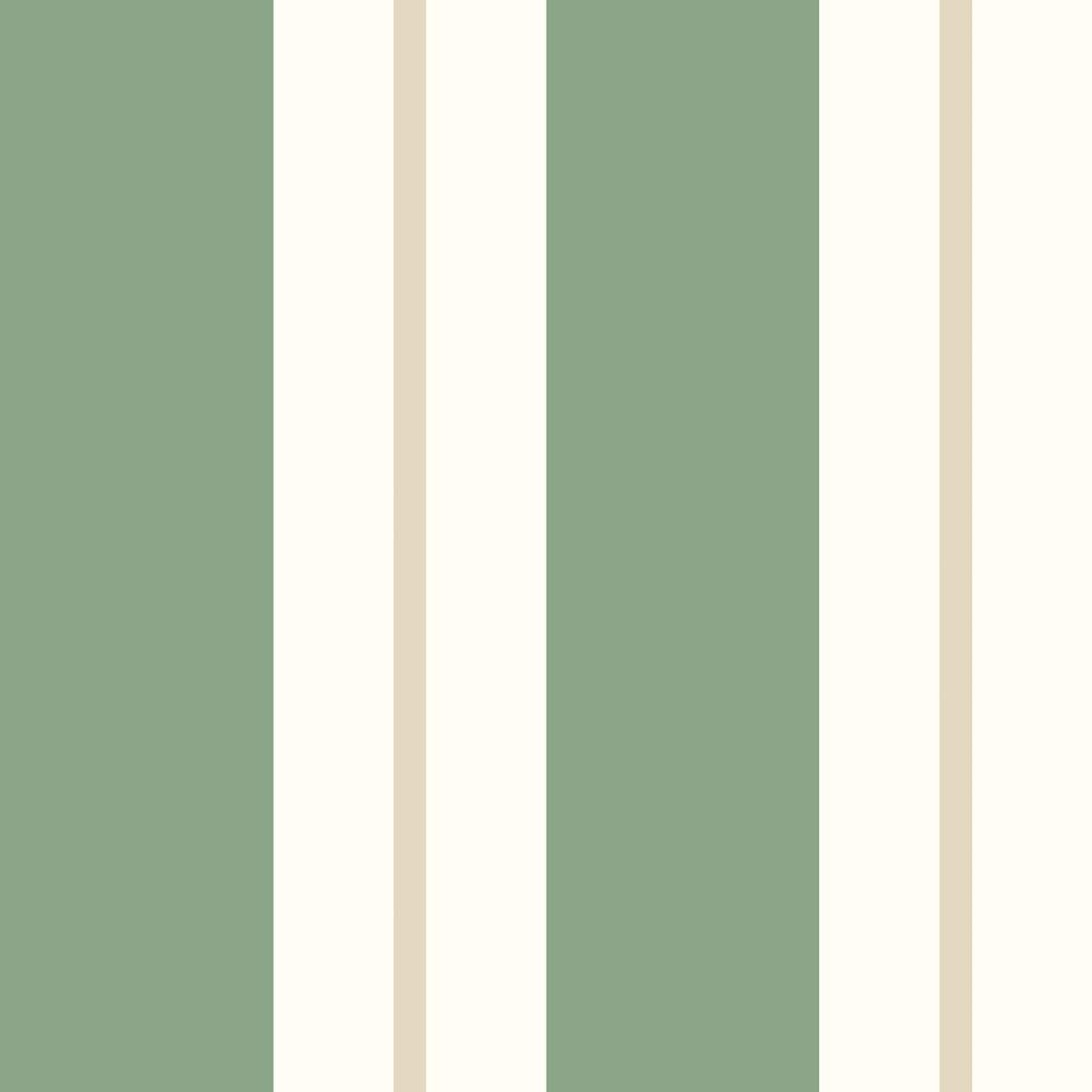 Ohpopsi Simply Stripes Wide Multi Stripe - Moss