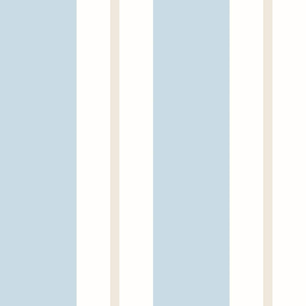 Ohpopsi Simply Stripes Wide Multi Stripe - Wedgewood