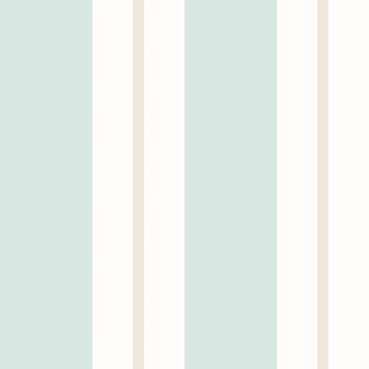 Ohpopsi Simply Stripes Wide Multi Stripe	- Seafoam
