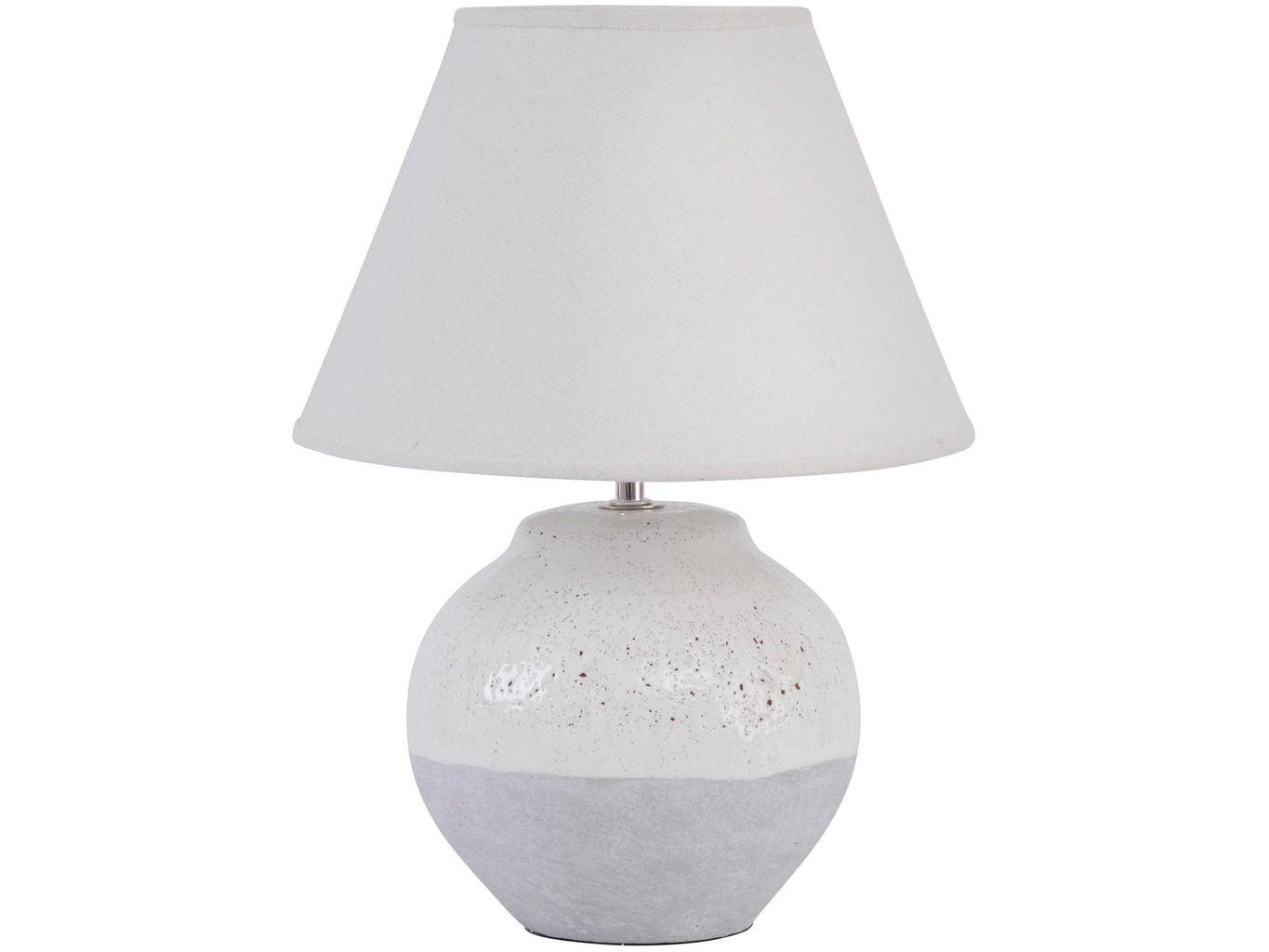 Skyline Grey Porcelain Table Lamp Small-Beaumonde