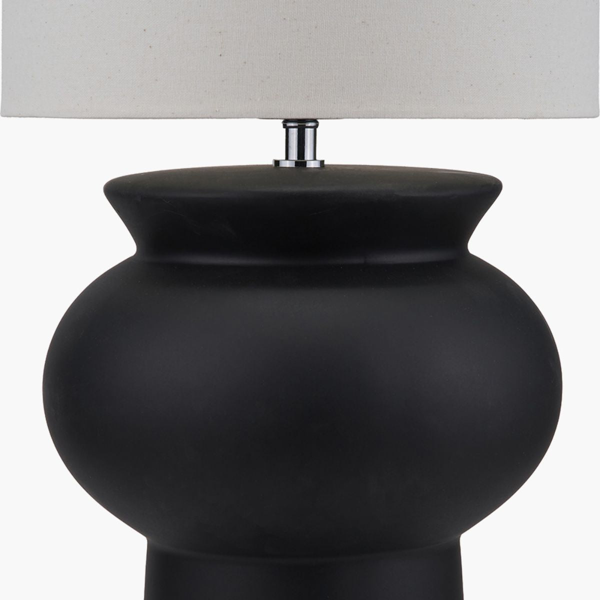Pacific Lifestyle Sloane Black Contemporary Ceramic Floor Lamp