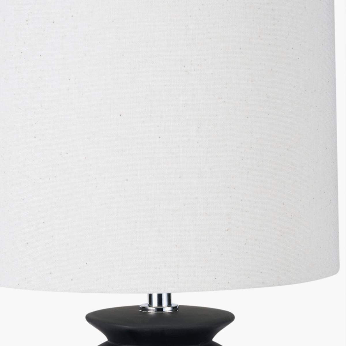 Pacific Lifestyle Sloane Black Contemporary Ceramic Table Lamp