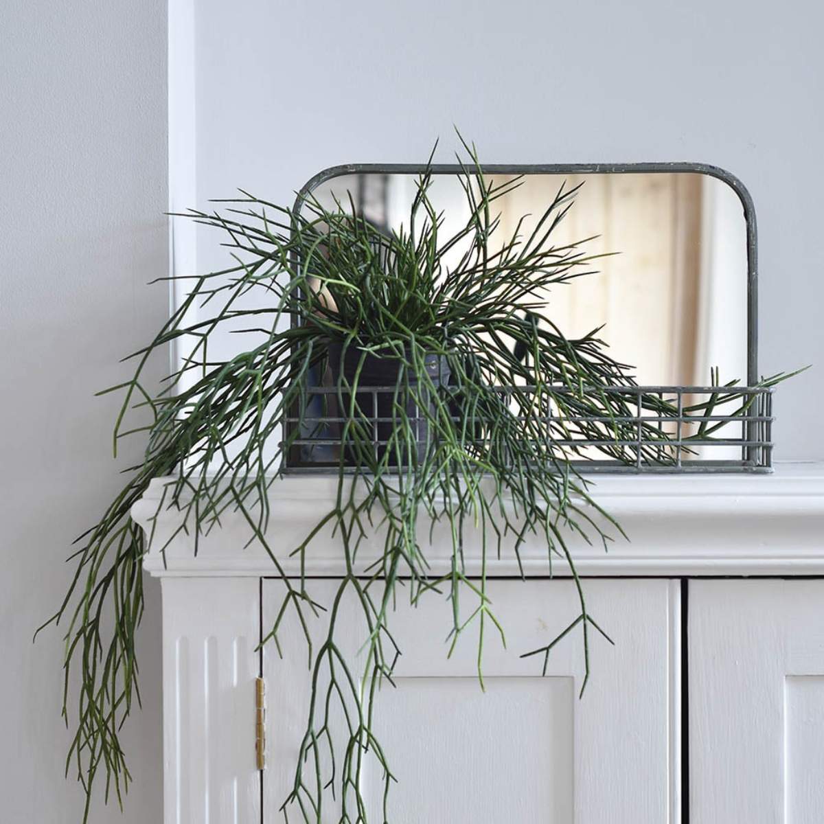 Grand Illusions Small Mirror With Wire Shelf