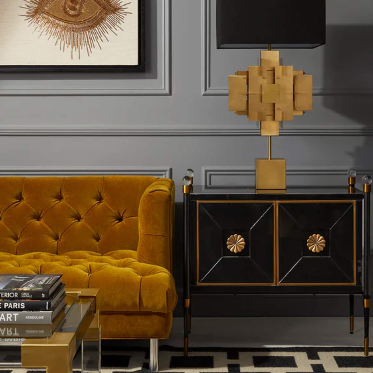 Jonathan Adler Small Rider Cabinet