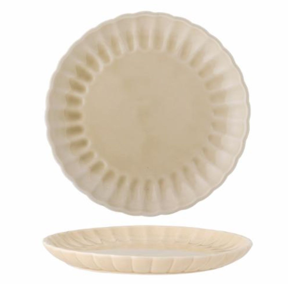 Bloomingville Small Round Plate Cream