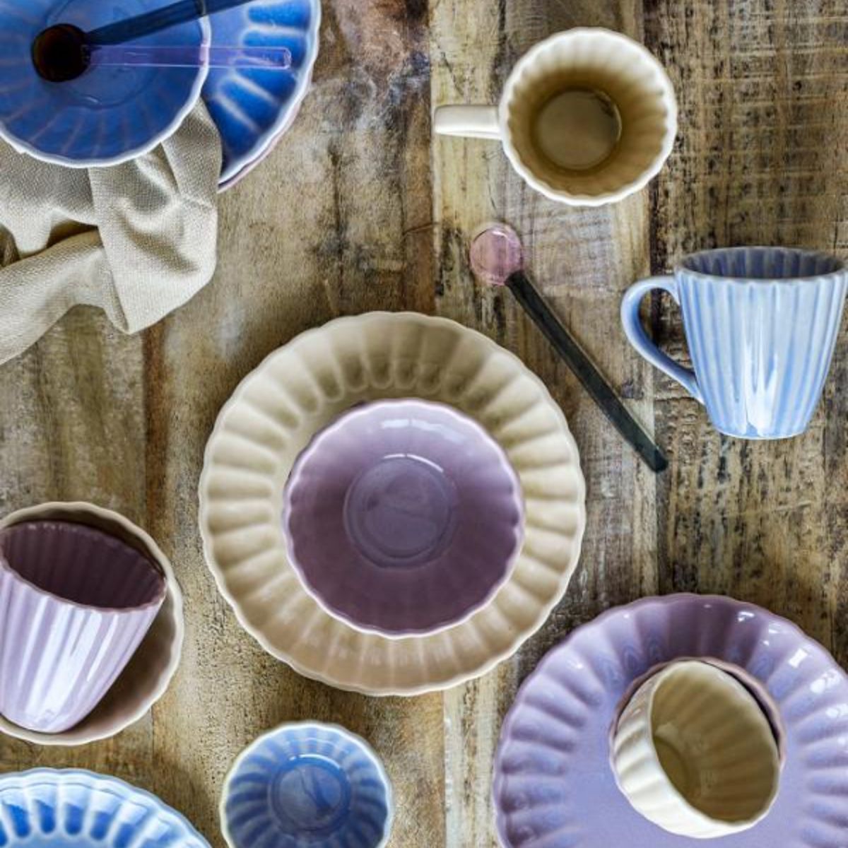 Bloomingville Small Round Plate Cream
