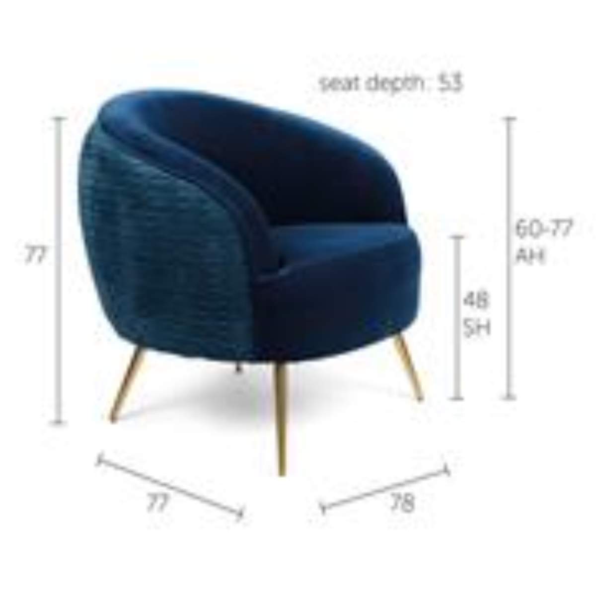Bold Monkey So Curvy Lounge Chair Orange