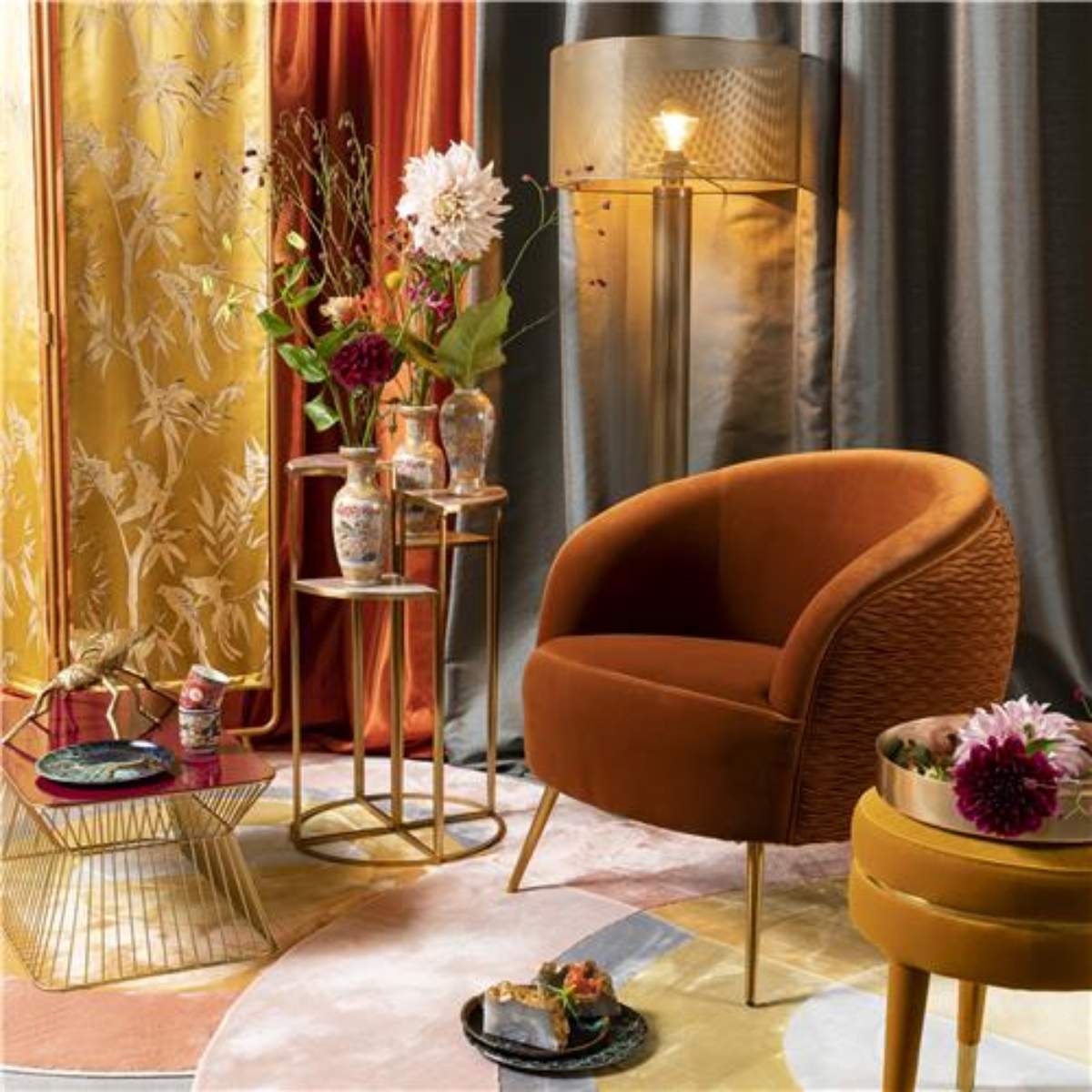 Bold Monkey So Curvy Lounge Chair Orange