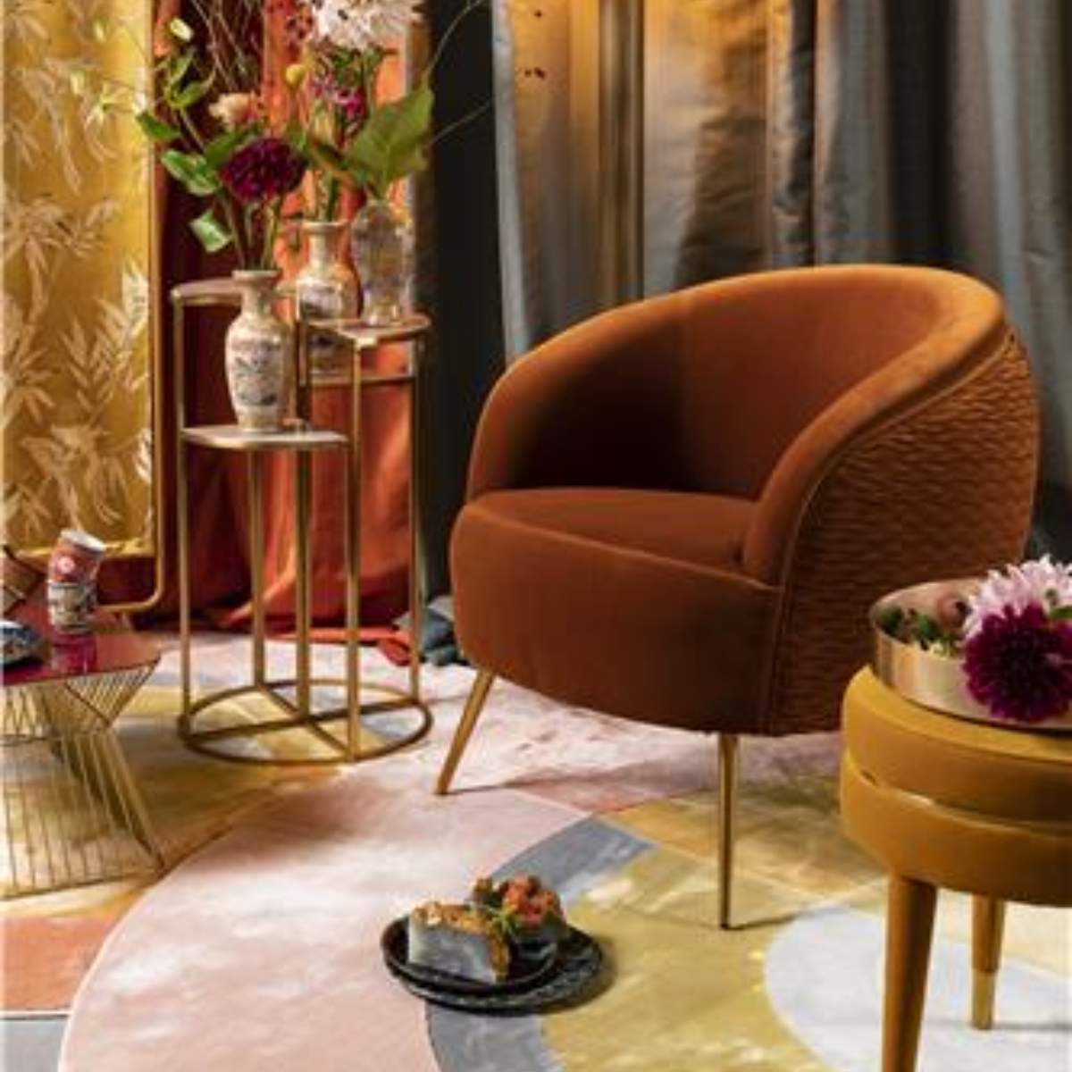 Bold Monkey So Curvy Lounge Chair Orange