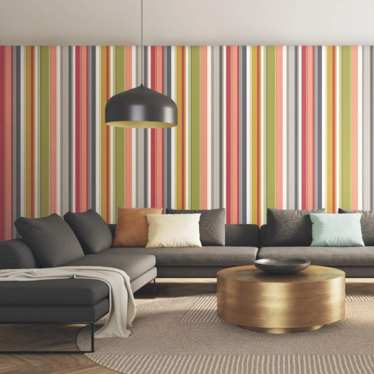 Ohpopsi So Stripey Barcode - Olive Mix