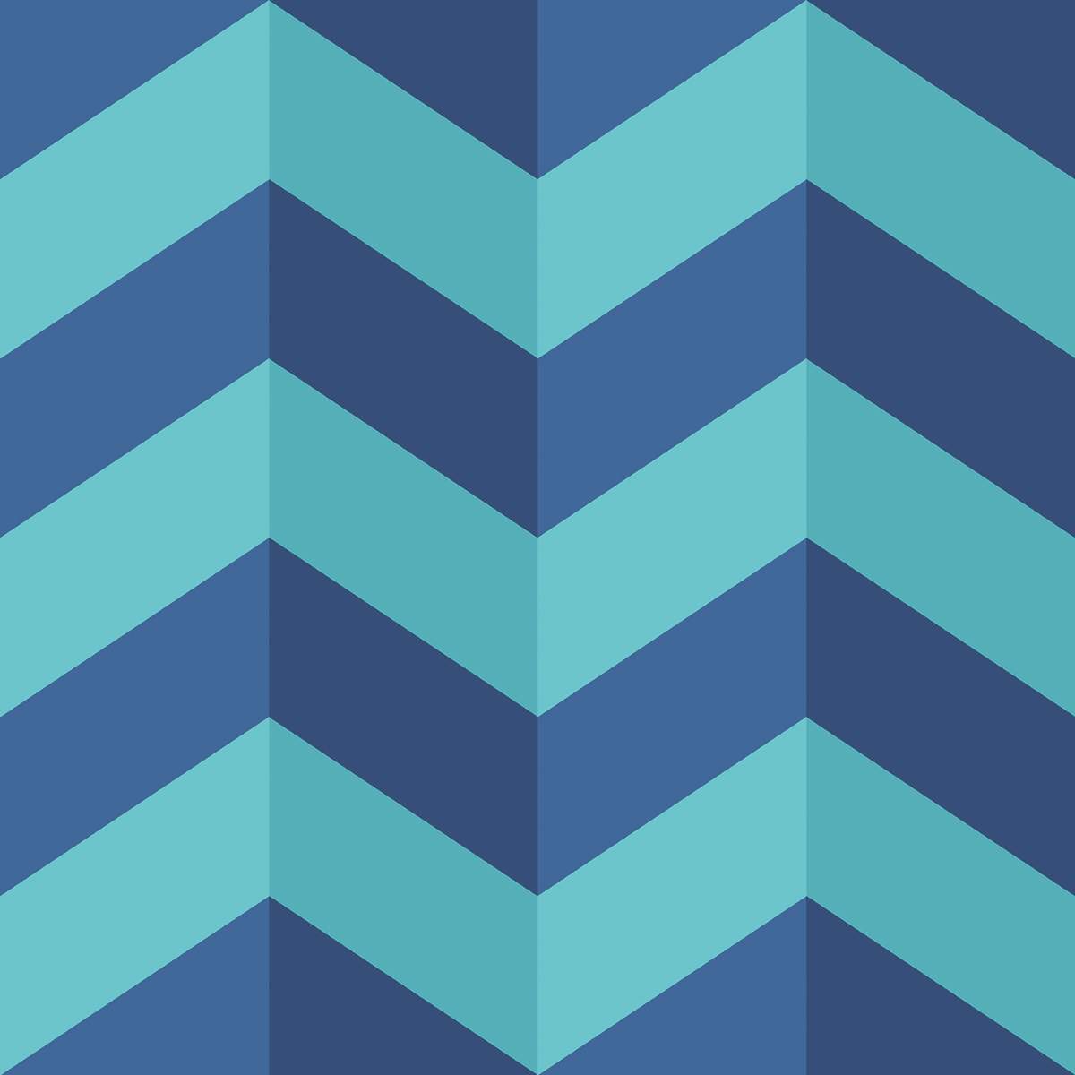 Ohpopsi So Stripey Illusion Chevron - Cerulean Mix