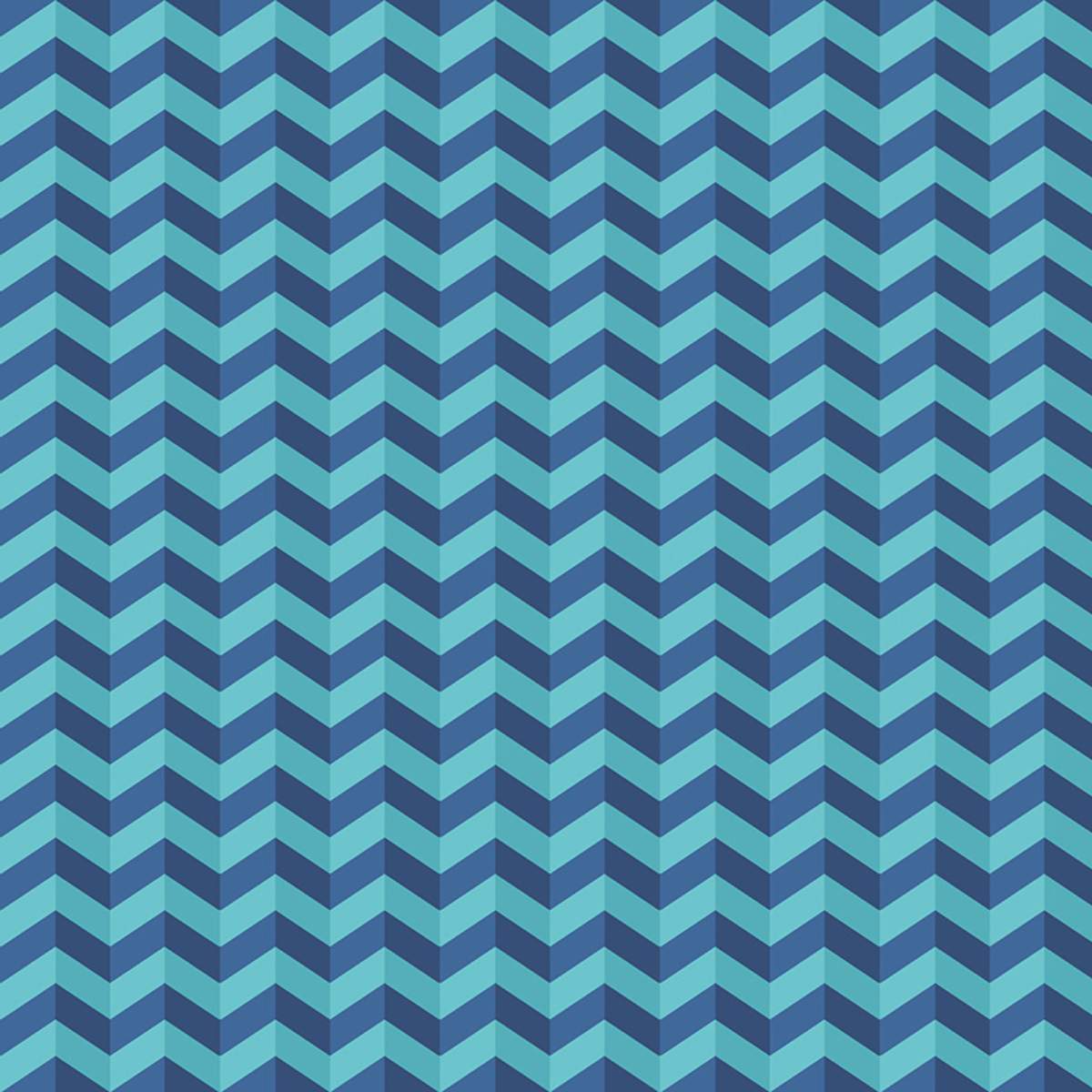 Ohpopsi So Stripey Illusion Chevron - Cerulean Mix