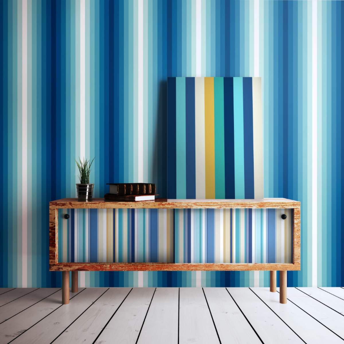 Ohpopsi So Stripey Rainbow Bloc - Cobolt Mix