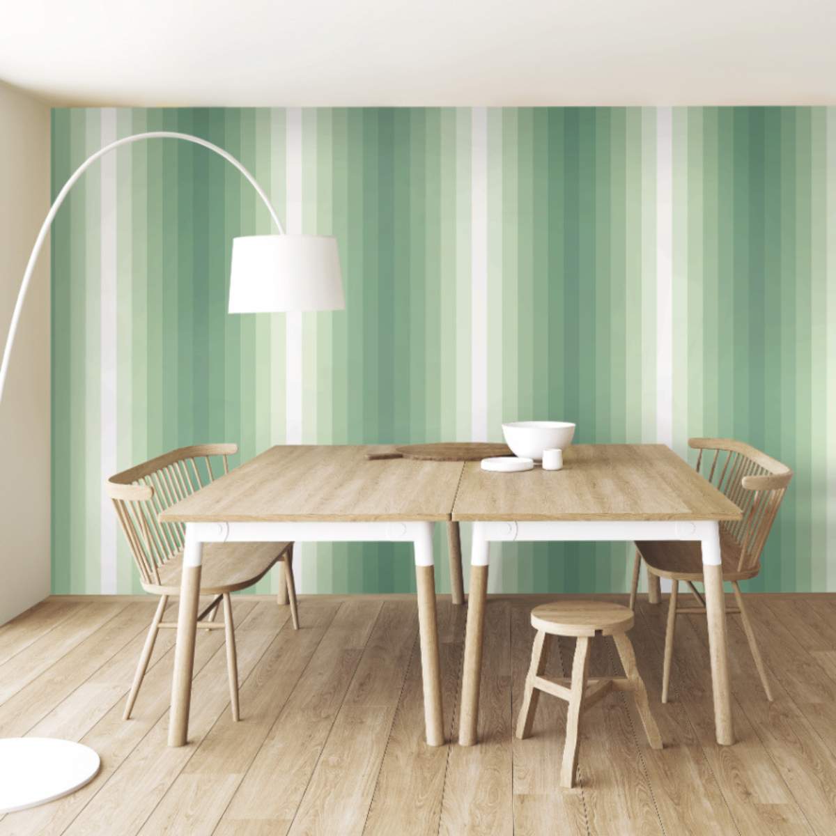 Ohpopsi So Stripey Tone On Tone - Pine