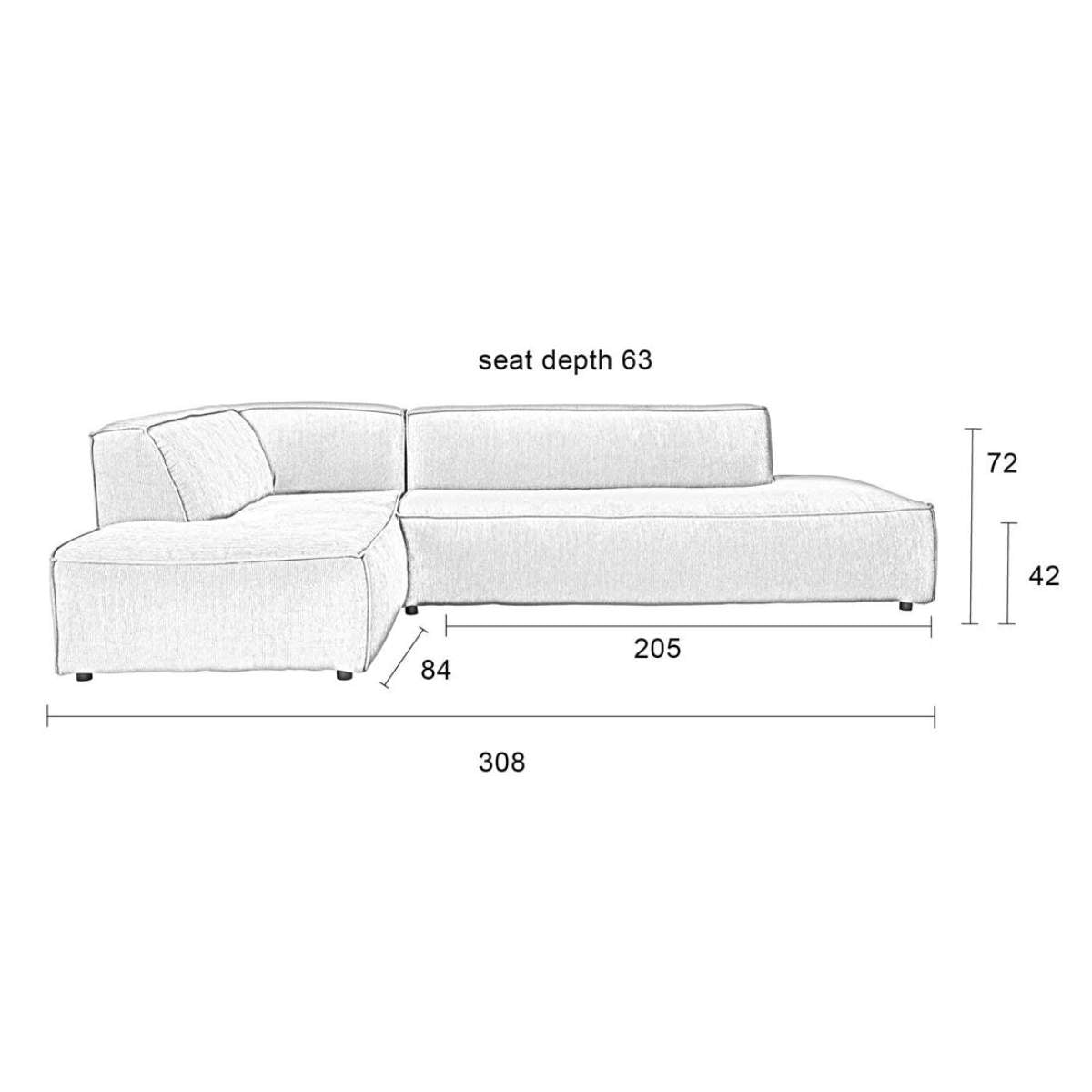 Zuiver Sofa Fat Freddy Rib