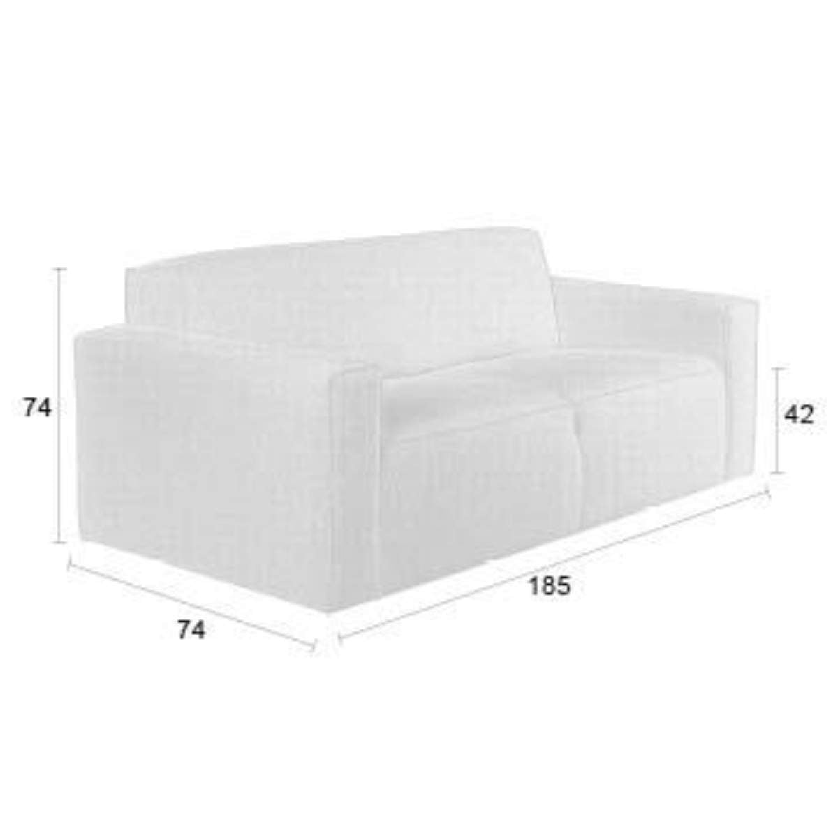Beau&Co Sofa Jari 2,5-Seater Off-White