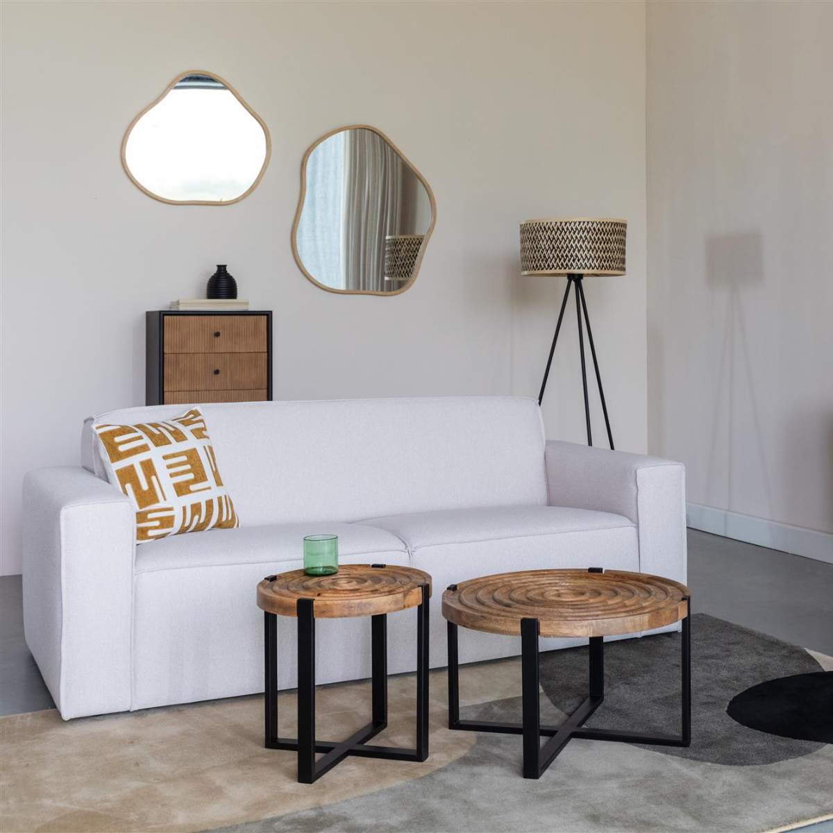 Beau&Co Sofa Jari 2,5-Seater Off-White