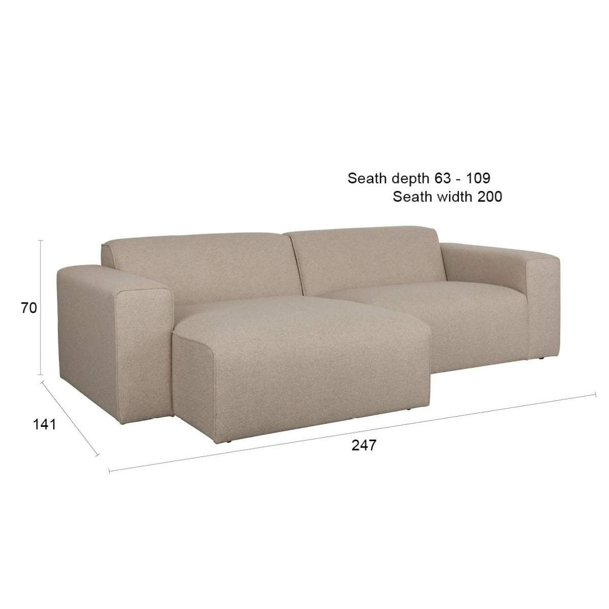 Zuiver Sofa Milka 3-Seater