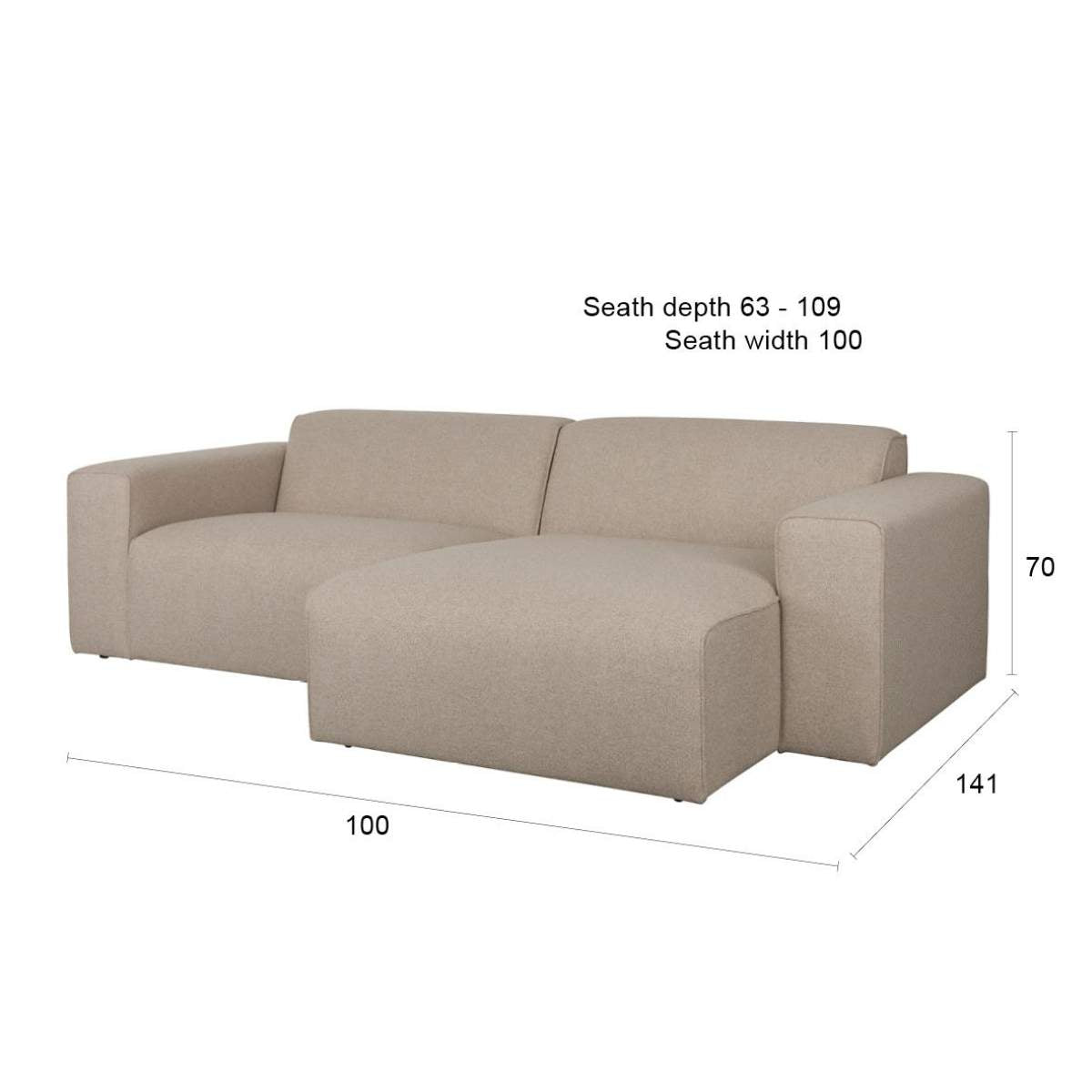 Zuiver Sofa Milka 3-Seater