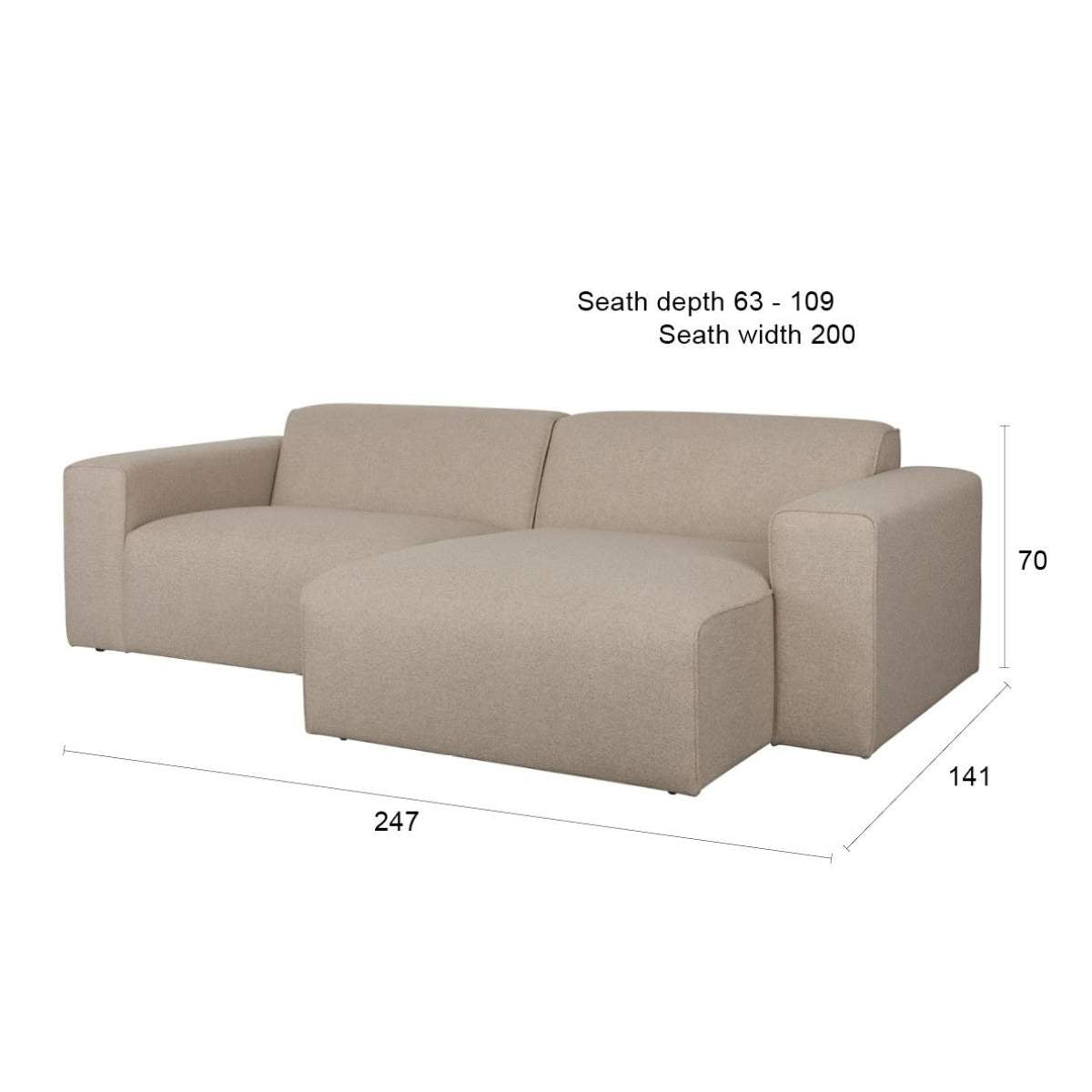 Zuiver Sofa Milka 3-Seater