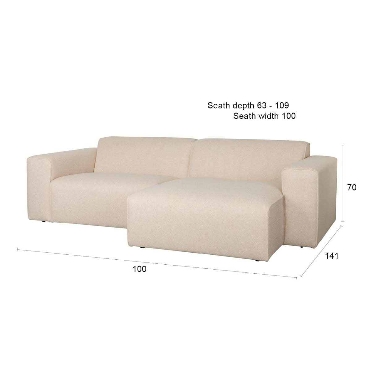 Zuiver Sofa Milka 3-Seater