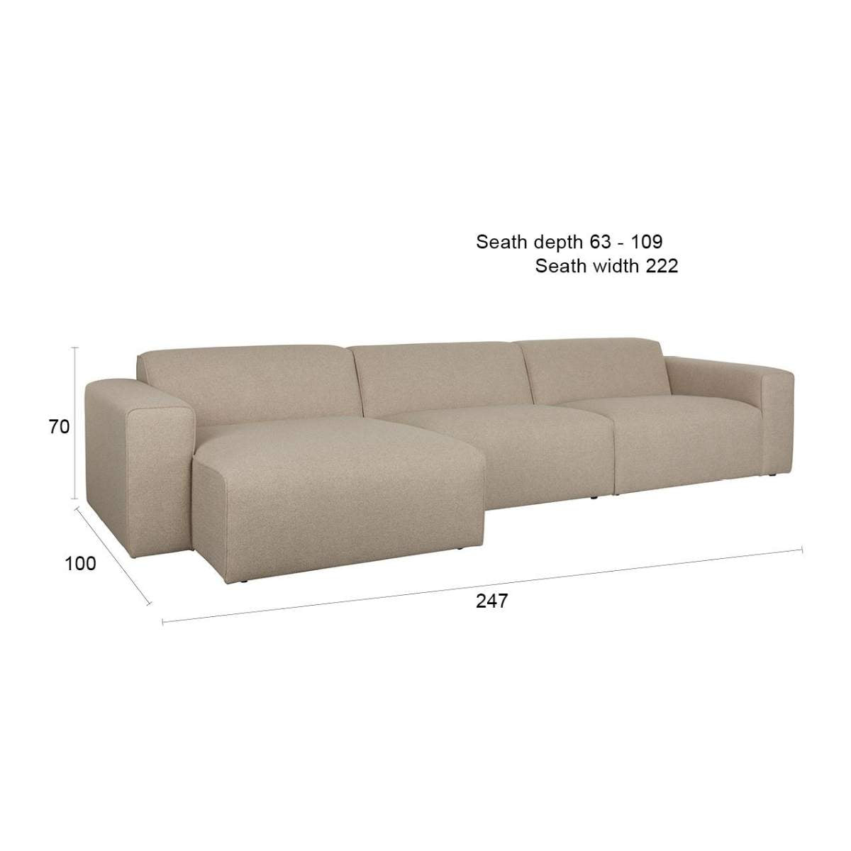 Zuiver Sofa Milka 3-Seater