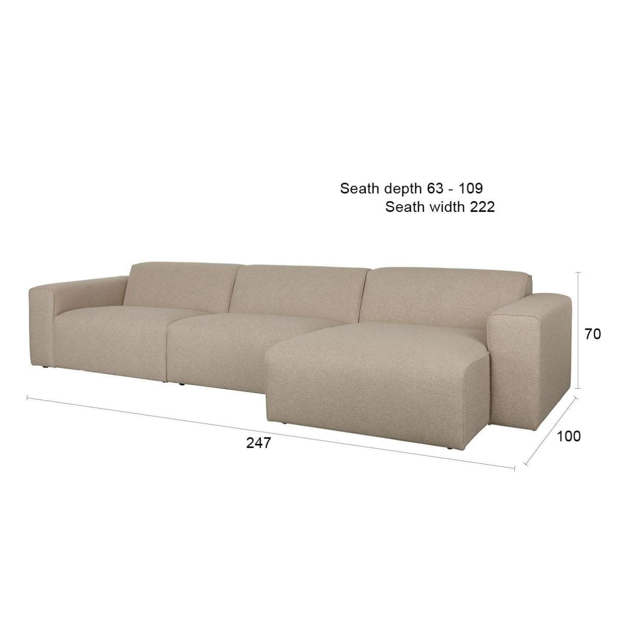 Zuiver Sofa Milka 3-Seater