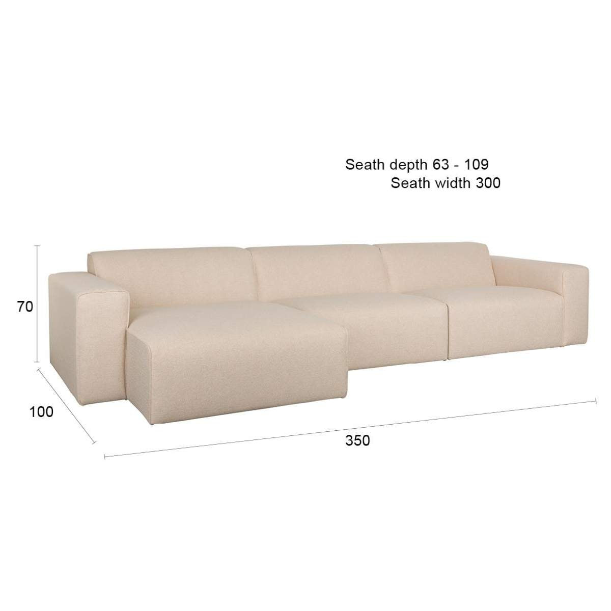 Zuiver Sofa Milka 3-Seater