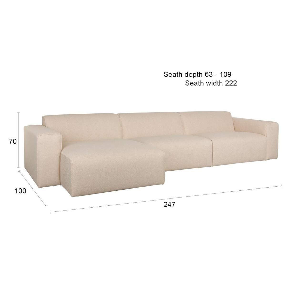 Zuiver Sofa Milka 3-Seater