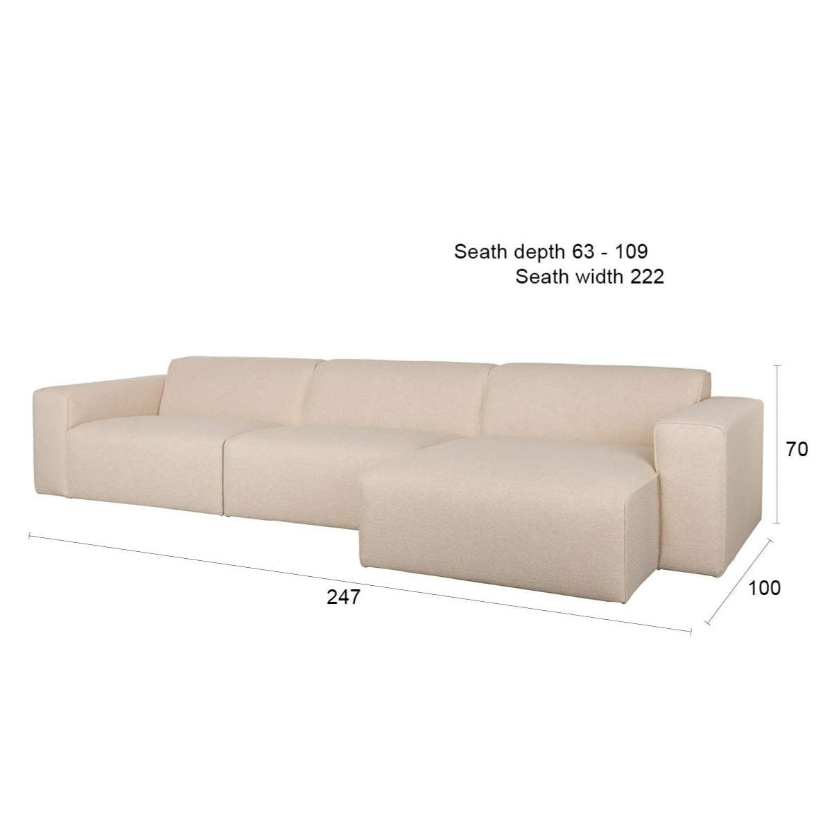 Zuiver Sofa Milka 3-Seater