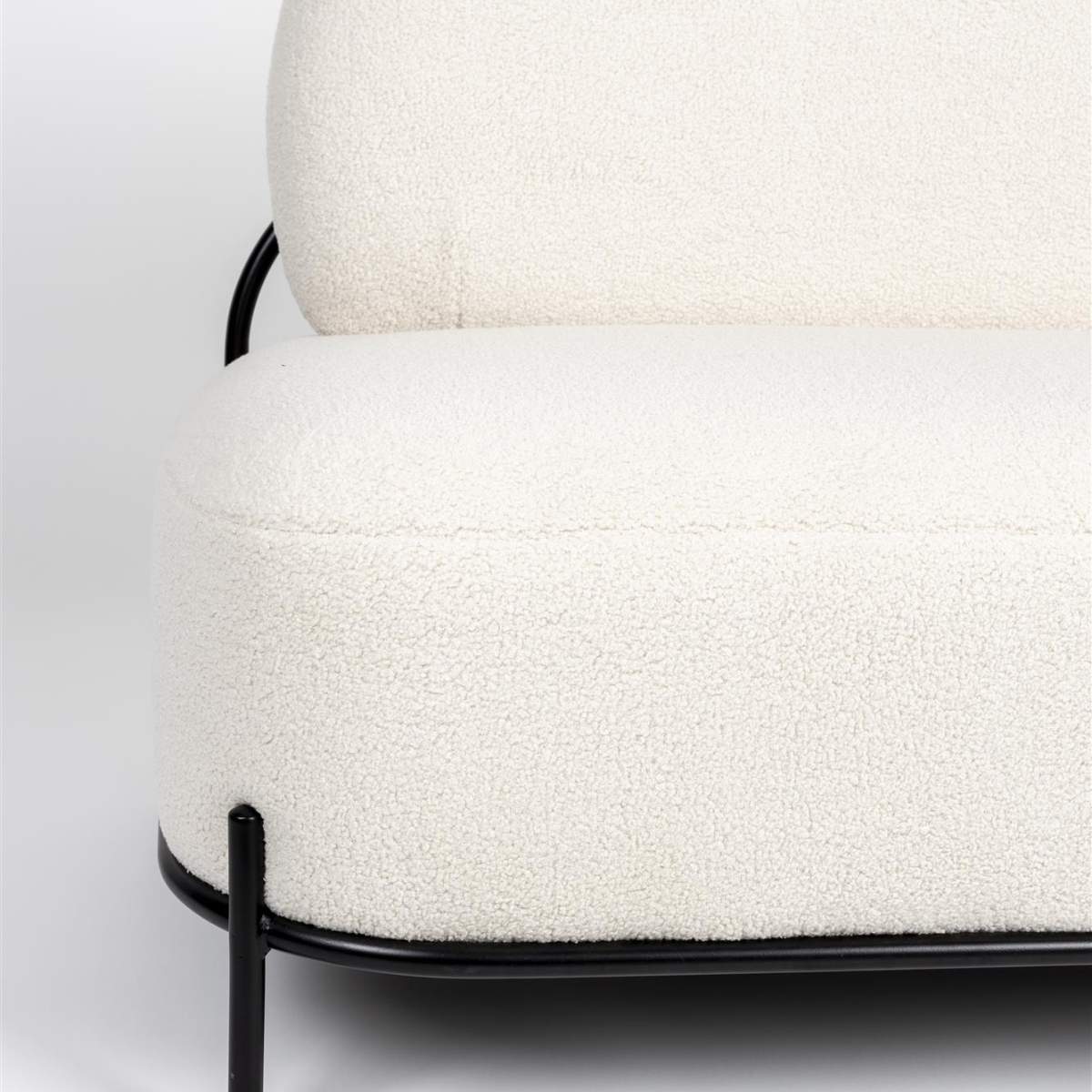 Beau&Co Sofa Polly Teddy Ivory