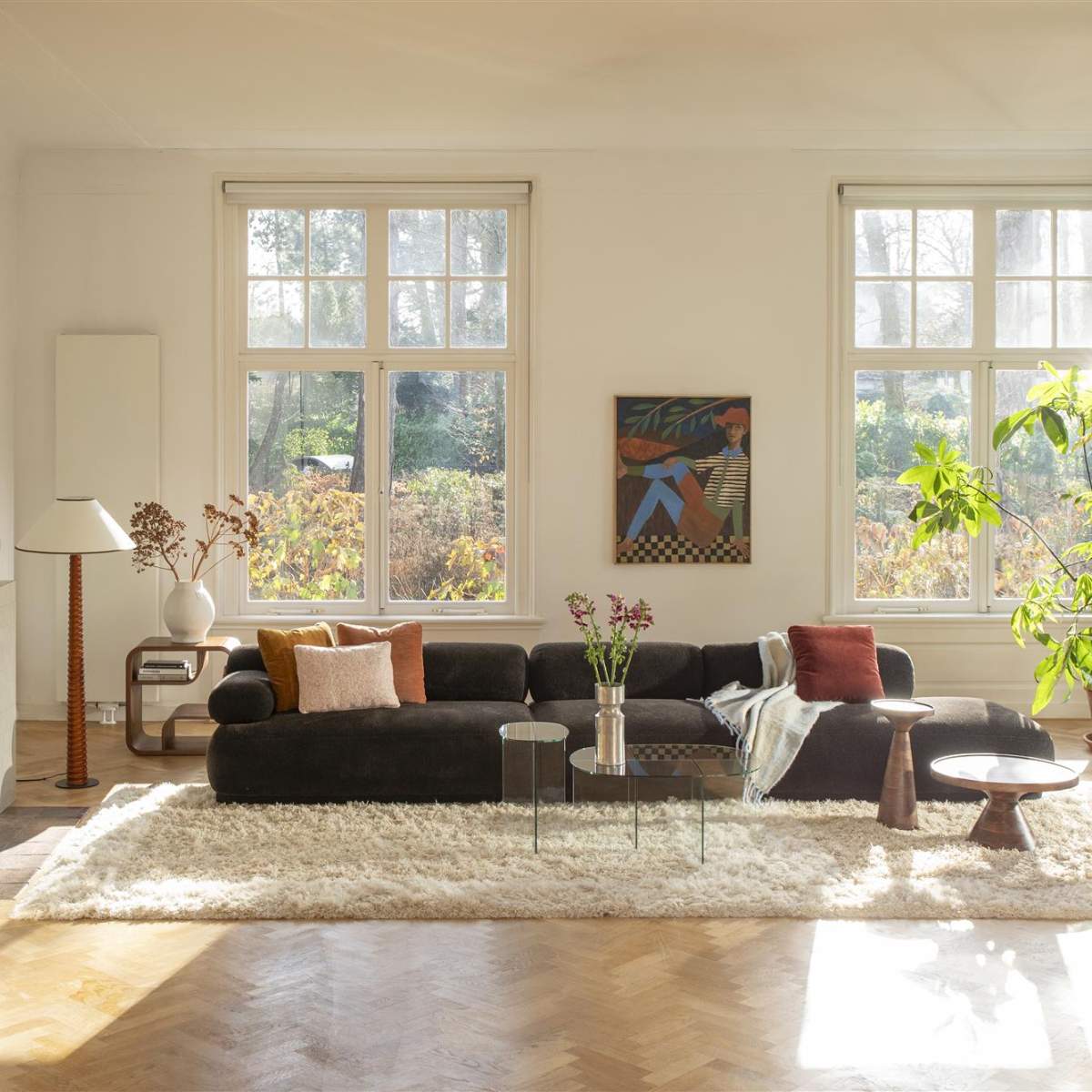 Zuiver Sofa Rembrandt 4,5-Seater Right Dark Brown