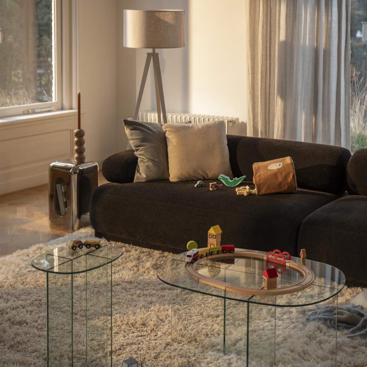 Zuiver Sofa Rembrandt 4,5-Seater Right Dark Brown