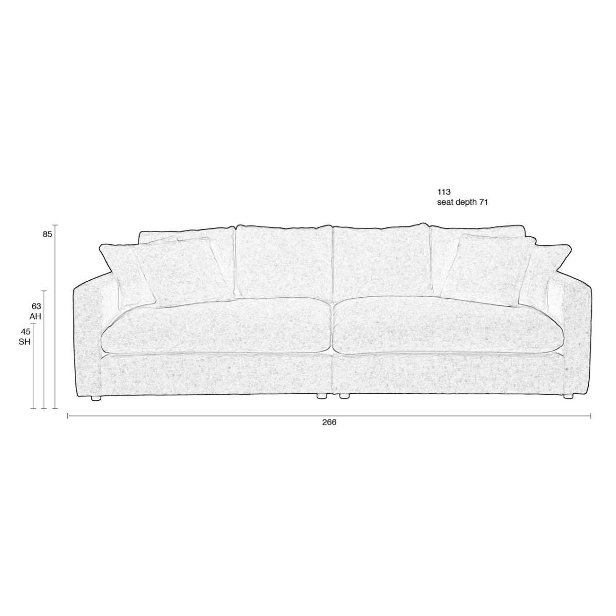 Zuiver Sofa Sense 3-Seater