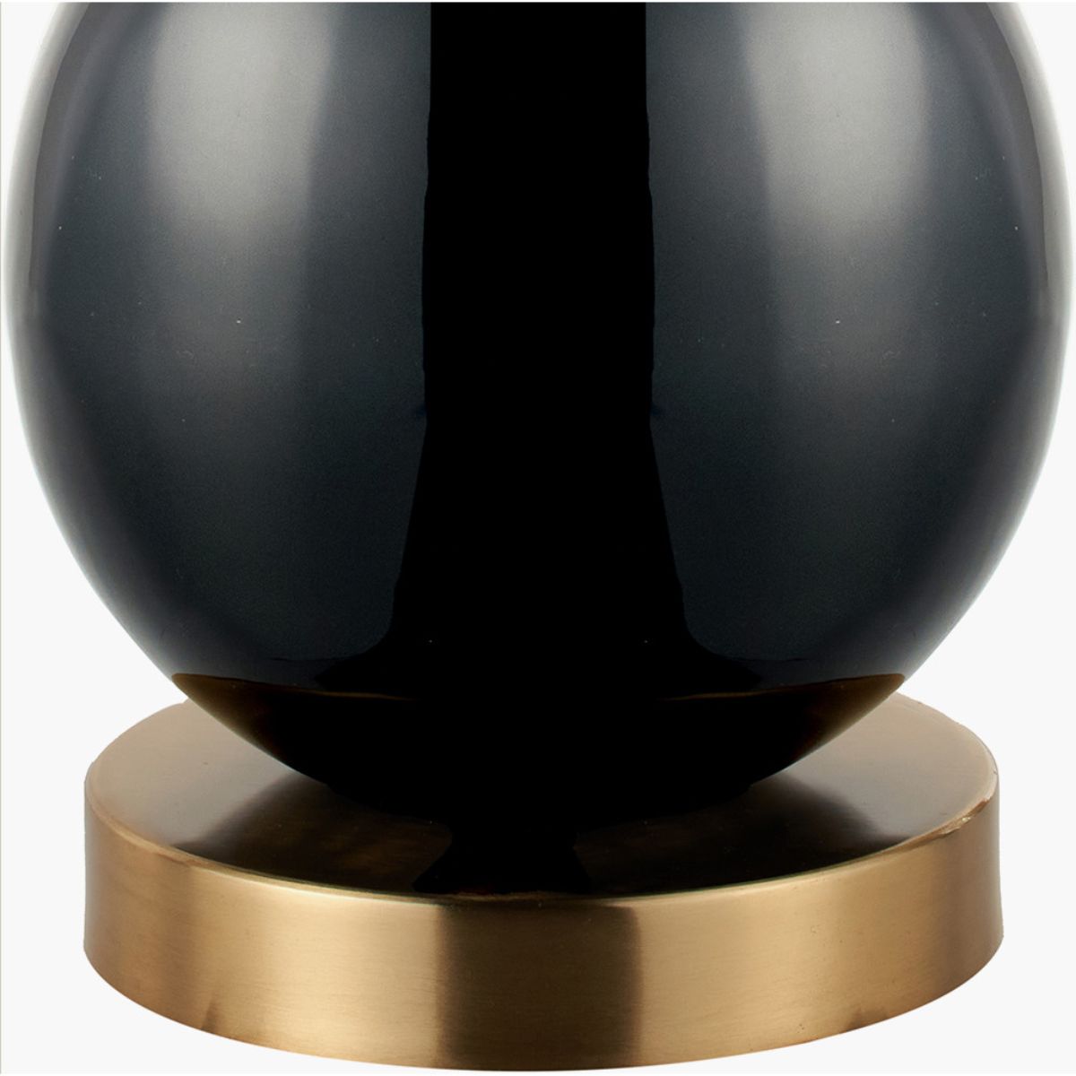 Pacific Lifestyle Sofia Black and Gold Enamel Table Lamp Base