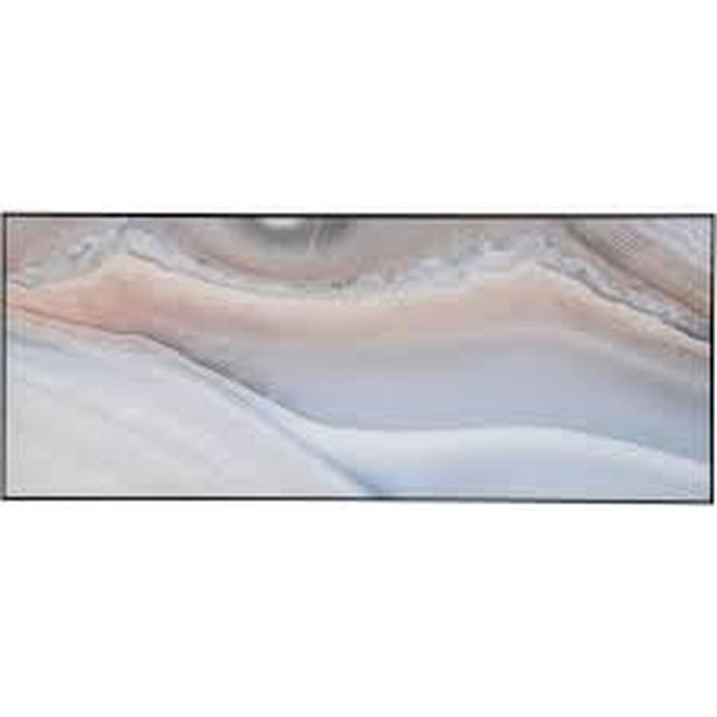 Soft Pink And Blue Agate Glass Wall Art 125x50cm-Beaumonde