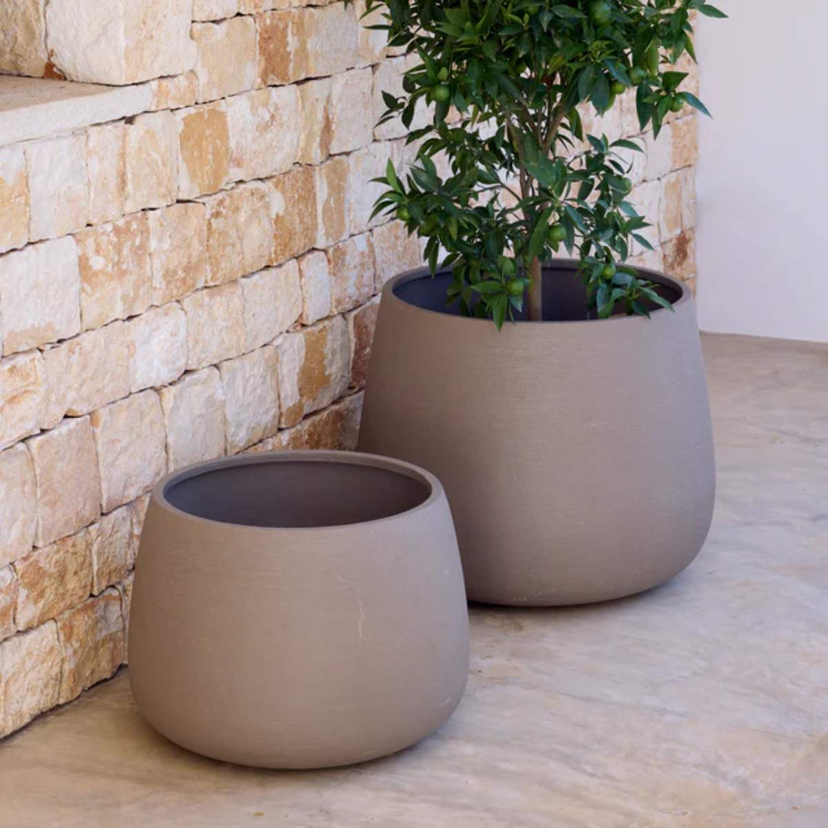 Cane-line Soil Planter Round, Large