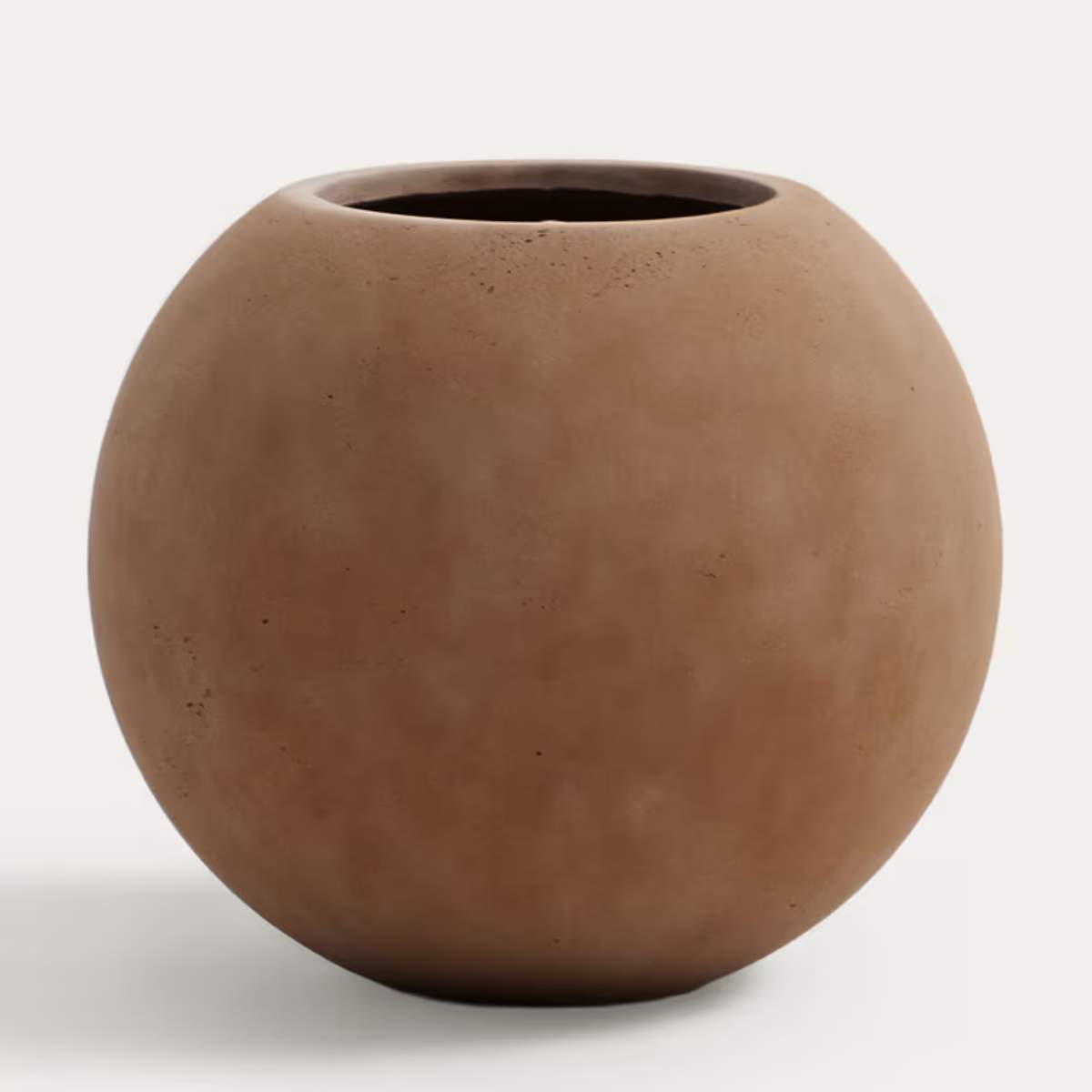 Kave Home Solna terracotta-effect planter Ø51cm