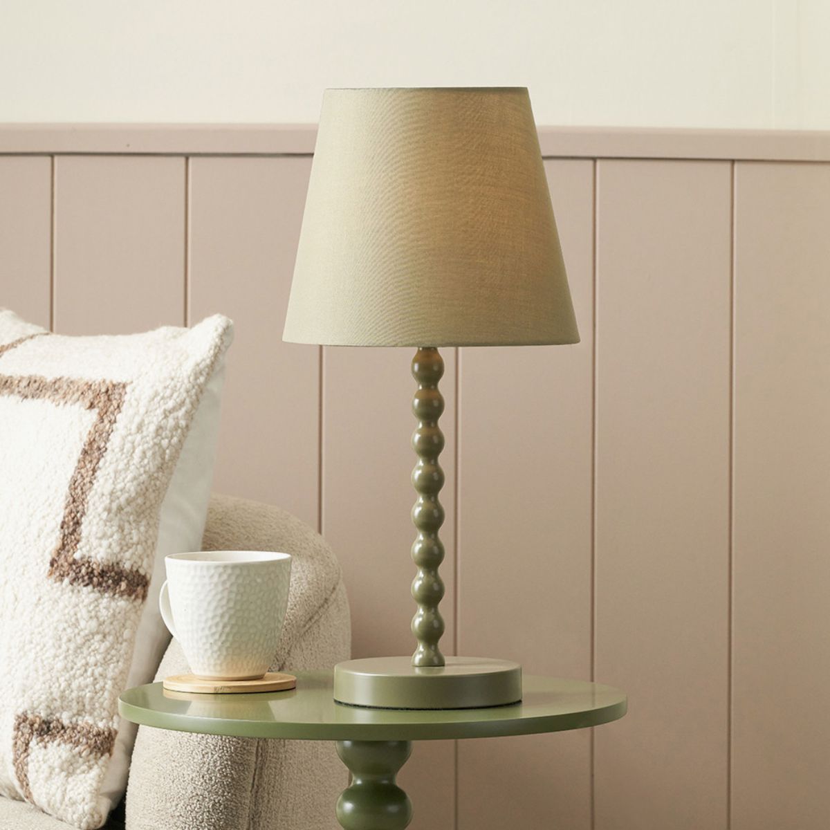Pacific Lifestyle Sophia Olive Metal Bobble Table Lamp