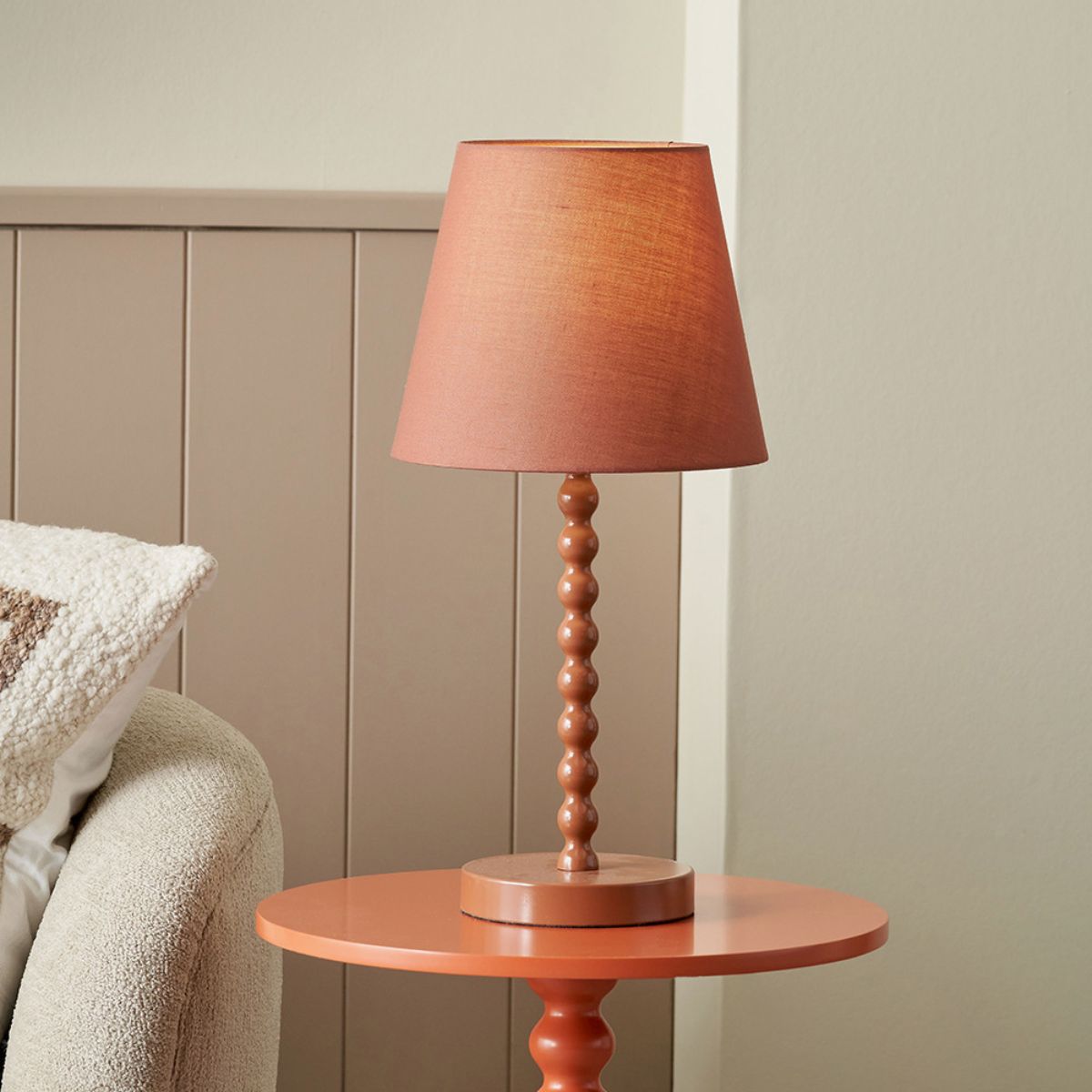 Pacific Lifestyle Sophia Terracotta Metal Bobble Table Lamp