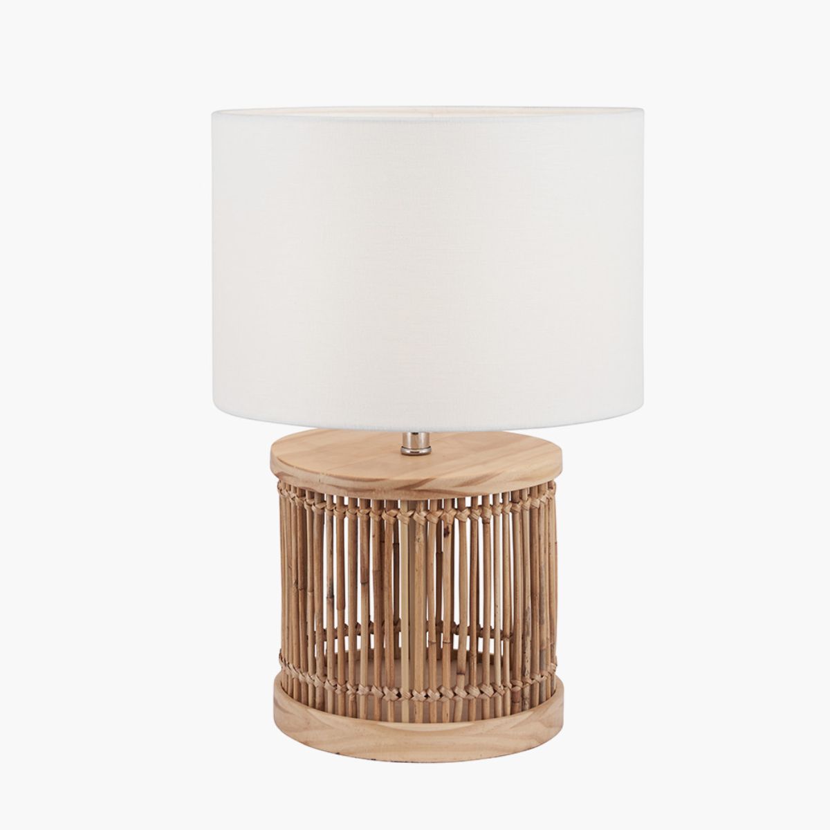 Pacific Lifestyle Sorbus Natural Ribbed Small Table Lamp