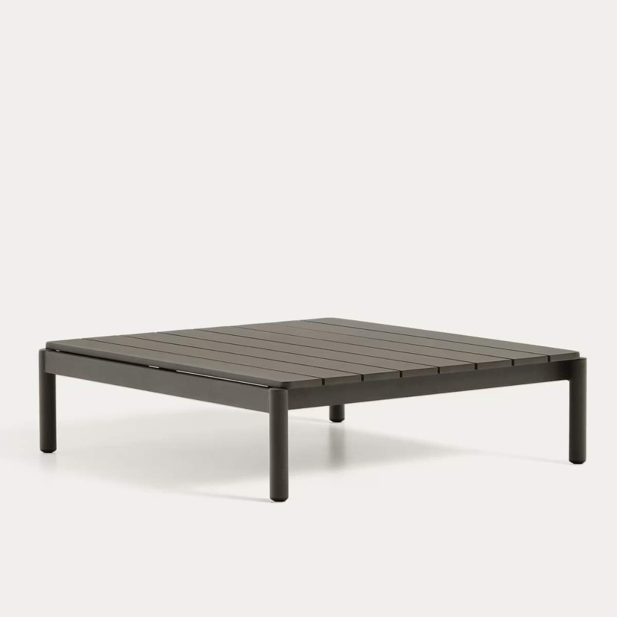 Kave Home Sorells coffee table in green aluminum 89 x 91 cm