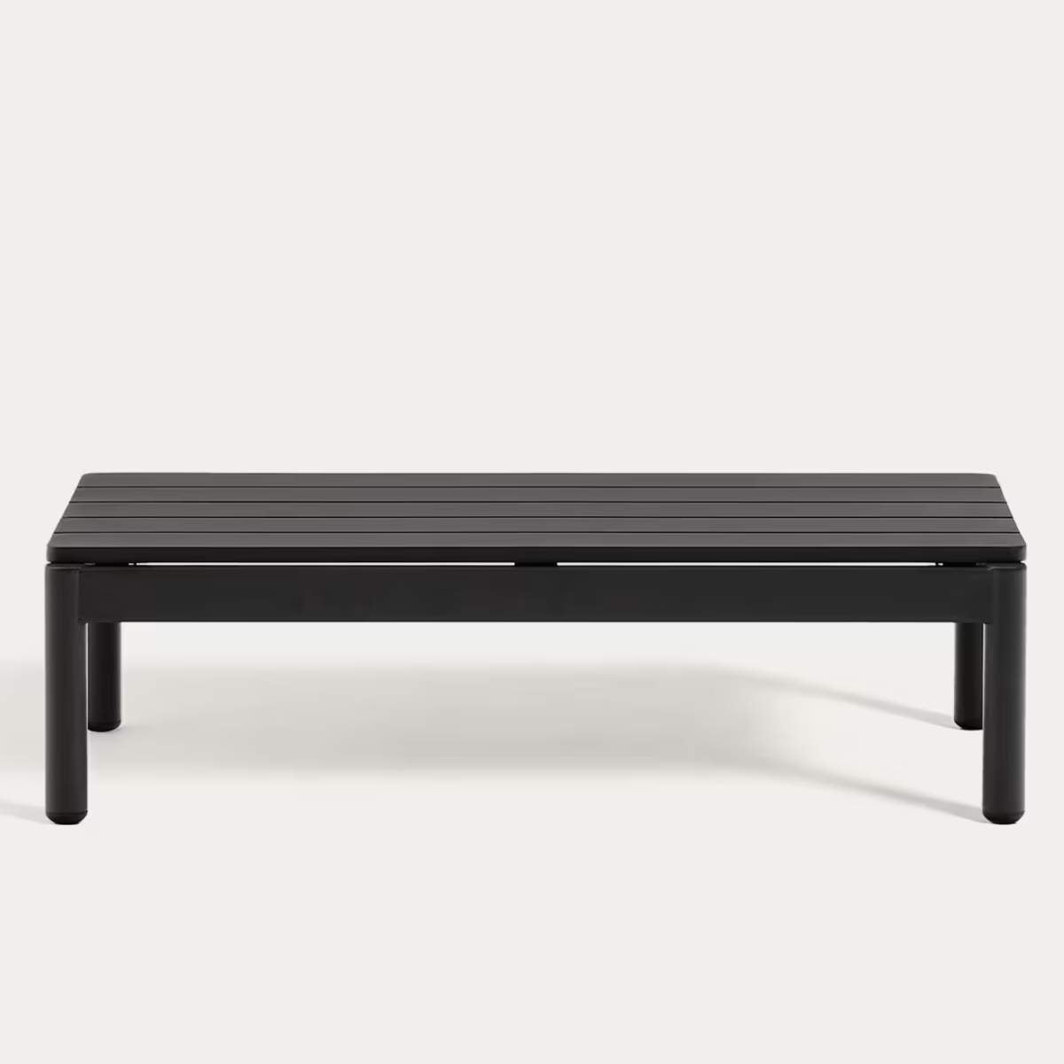Kave Home Sorells coffee table in green aluminum 52,4 x 91 cm