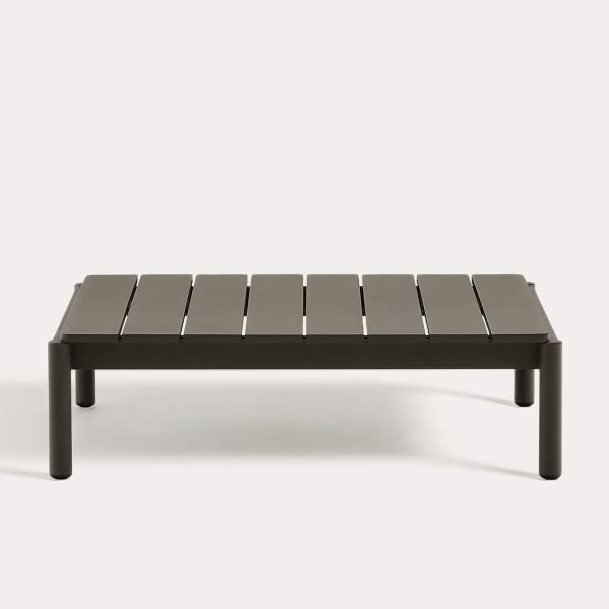 Kave Home Sorells coffee table in green aluminum 89 x 91 cm