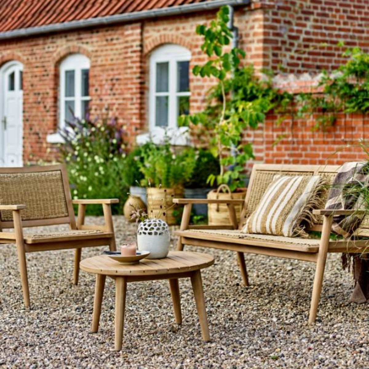Bloomingville Sorrento Lounge Chair - Natural Acacia Wood