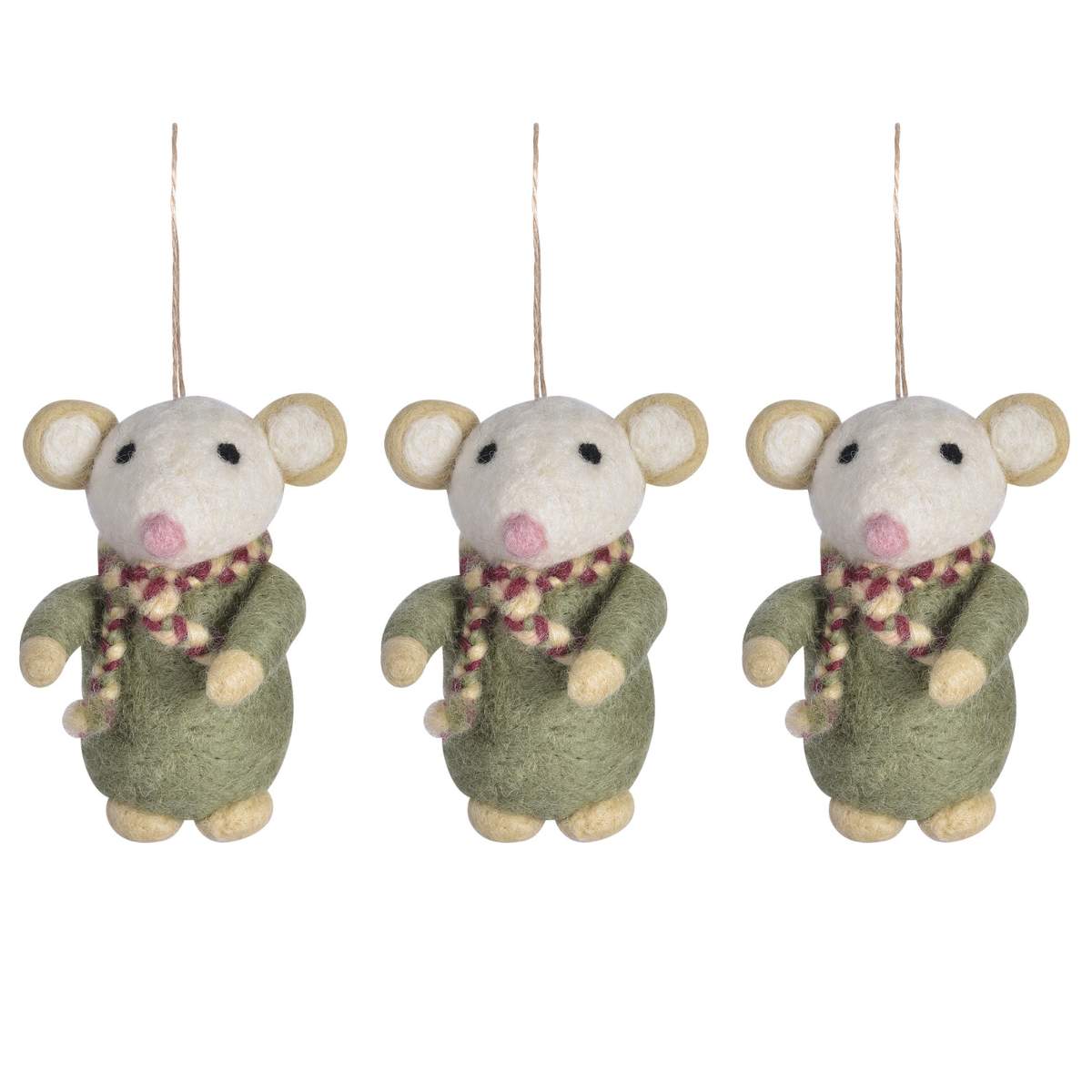 Garden Trading Southwold Christmas Mice Set of 3 - Pack of 5