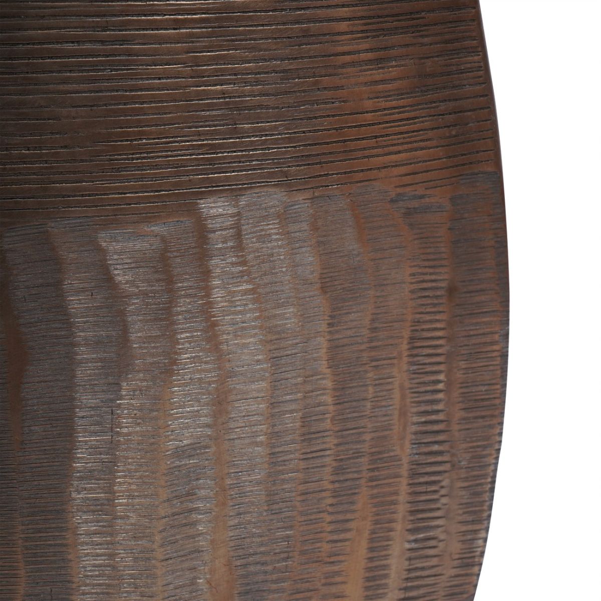Libra Interiors Southwold Textured Oval Antique Brass Vase 100cm