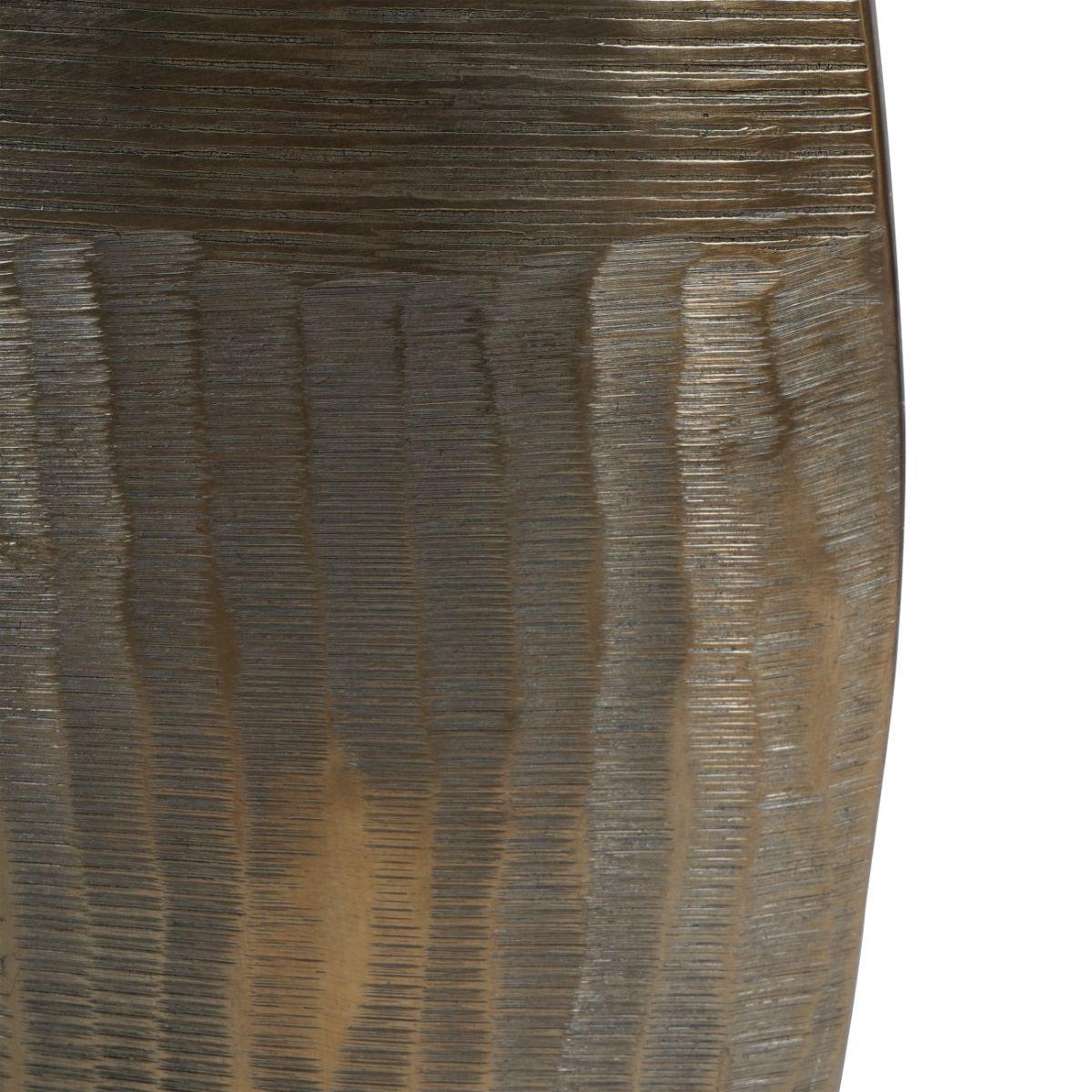 Libra Interiors Southwold Textured Oval Antique Brass Vase 80cm