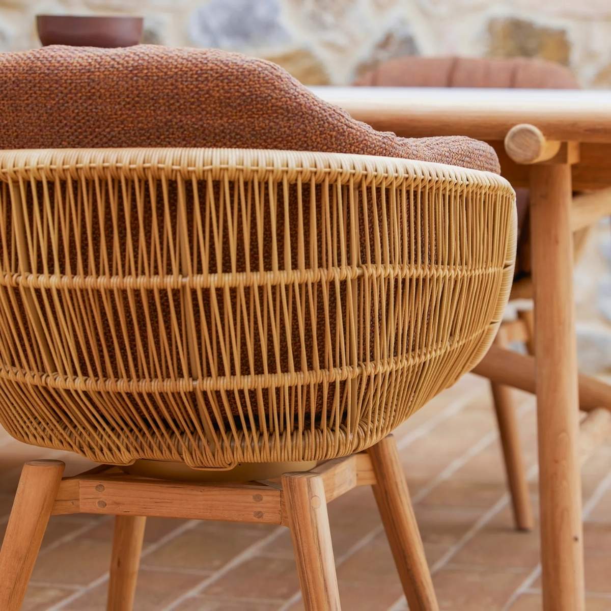 Cane-line Stay Chair W/Teak Swivel